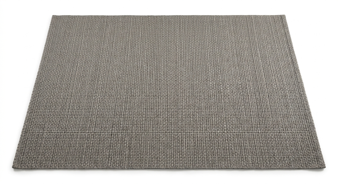 Minimalist area rug (Gray Rattan)
