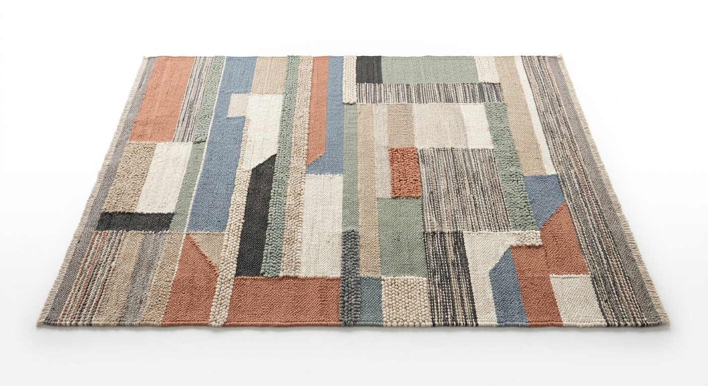 Minimalist area rug (Multi Fabric)