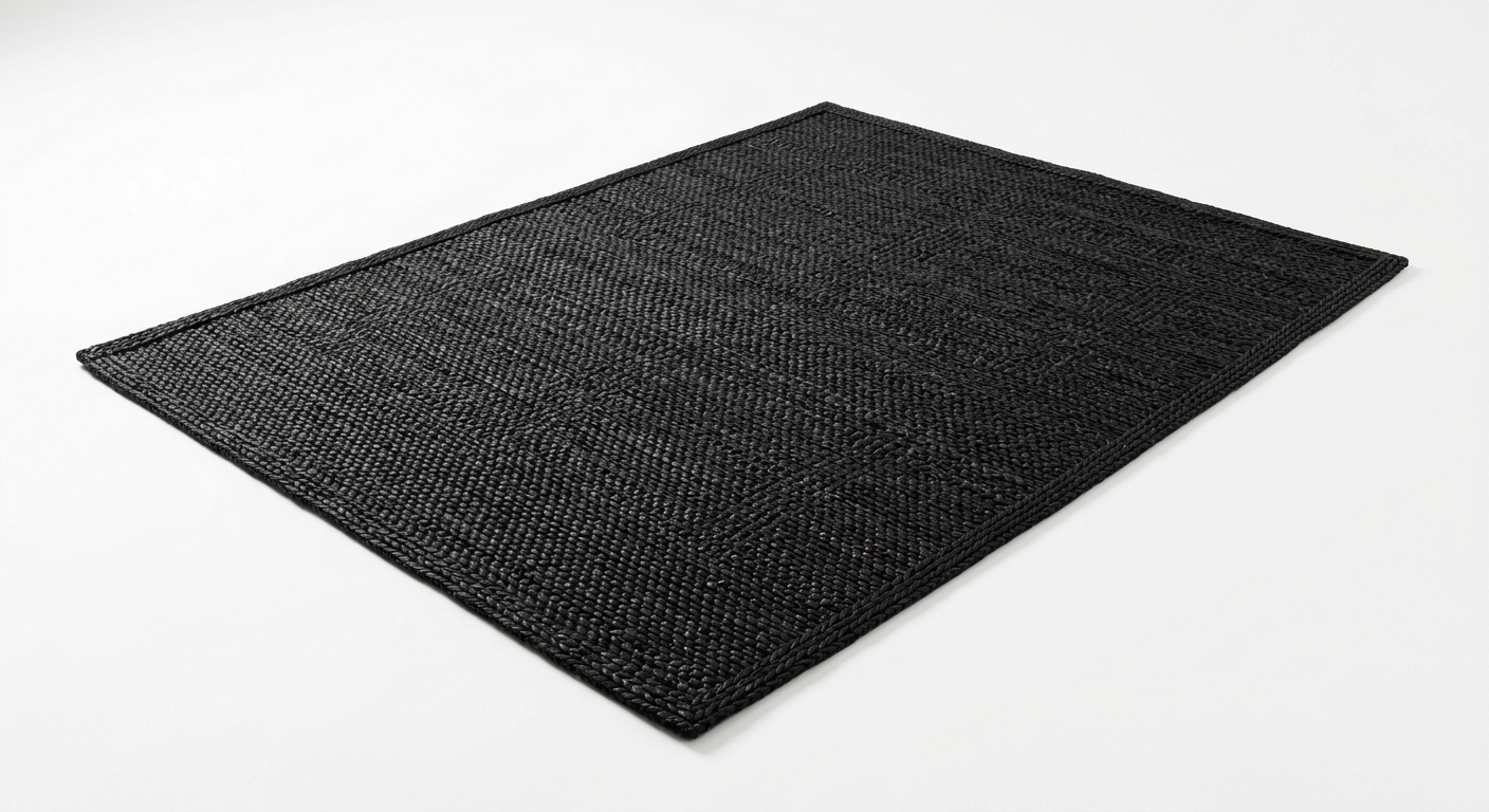 Modern area rug (Black Rattan)