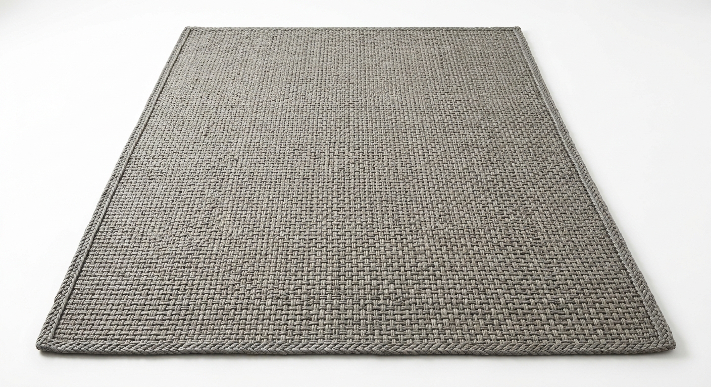 Scandinavian area rug (Gray Rattan)