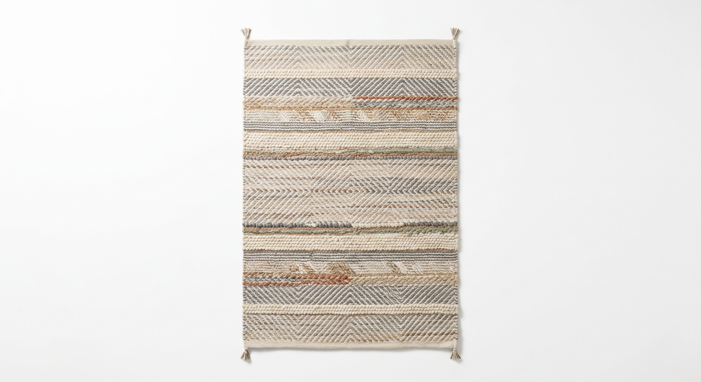 Scandinavian area rug (Multi Fabric)