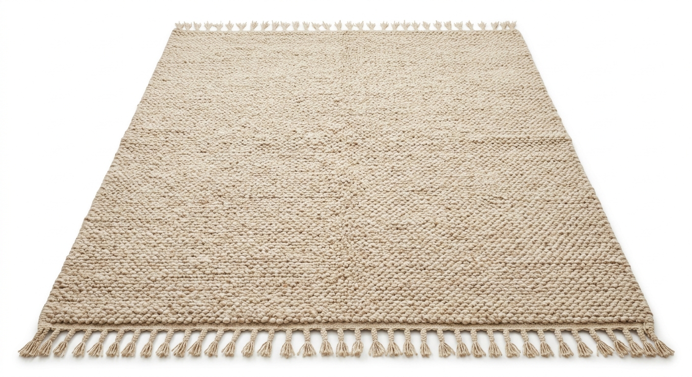 Warm area rug (Beige Fabric)