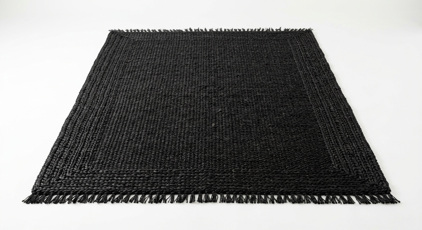 Warm area rug (Black Rattan)