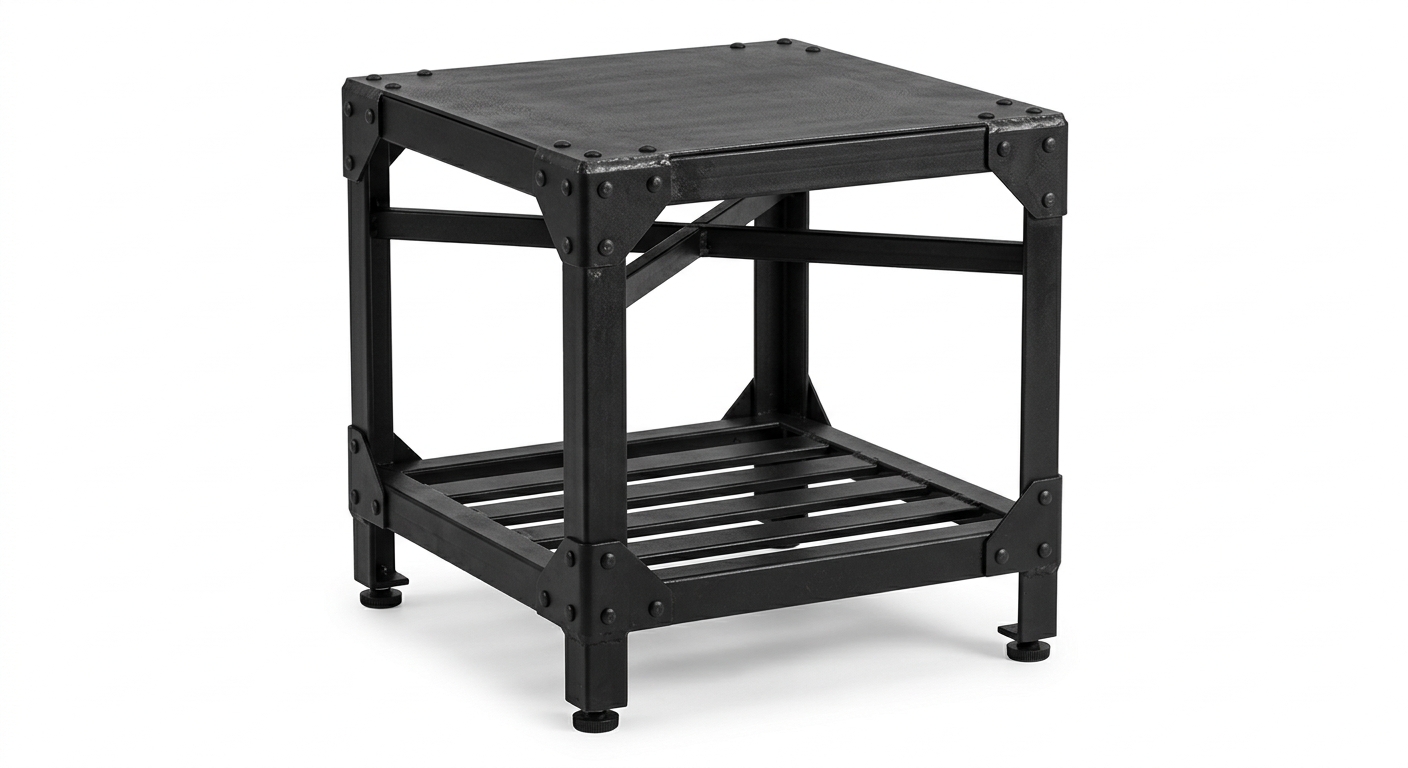 Industrial side table (Black Metal)