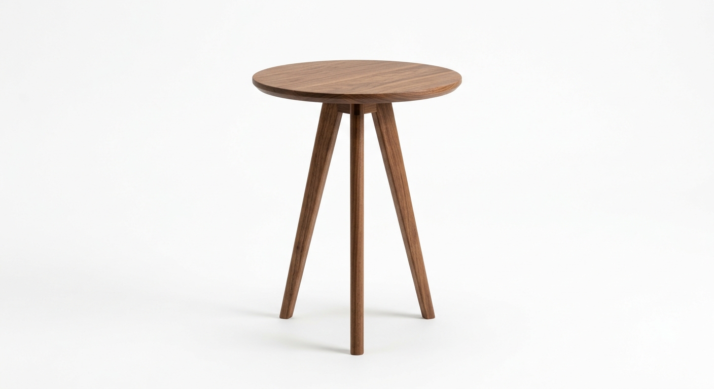 Minimalist side table (Brown Wood)