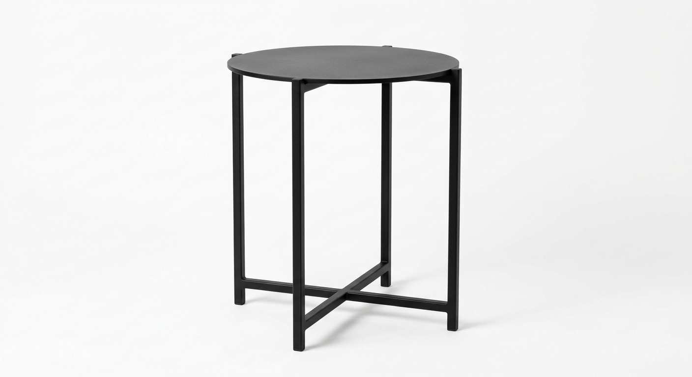 Modern side table (Black Metal)