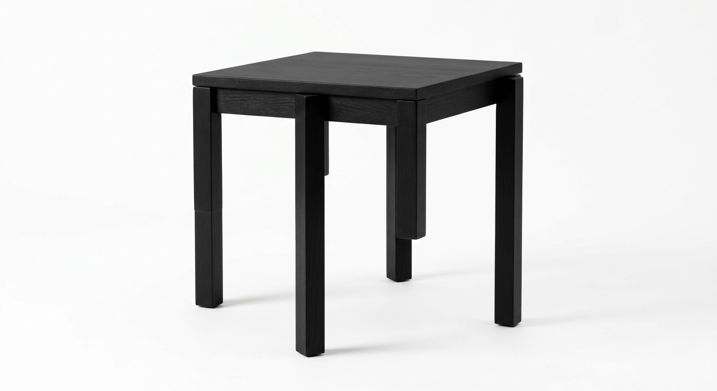 Modern side table (Black Wood)