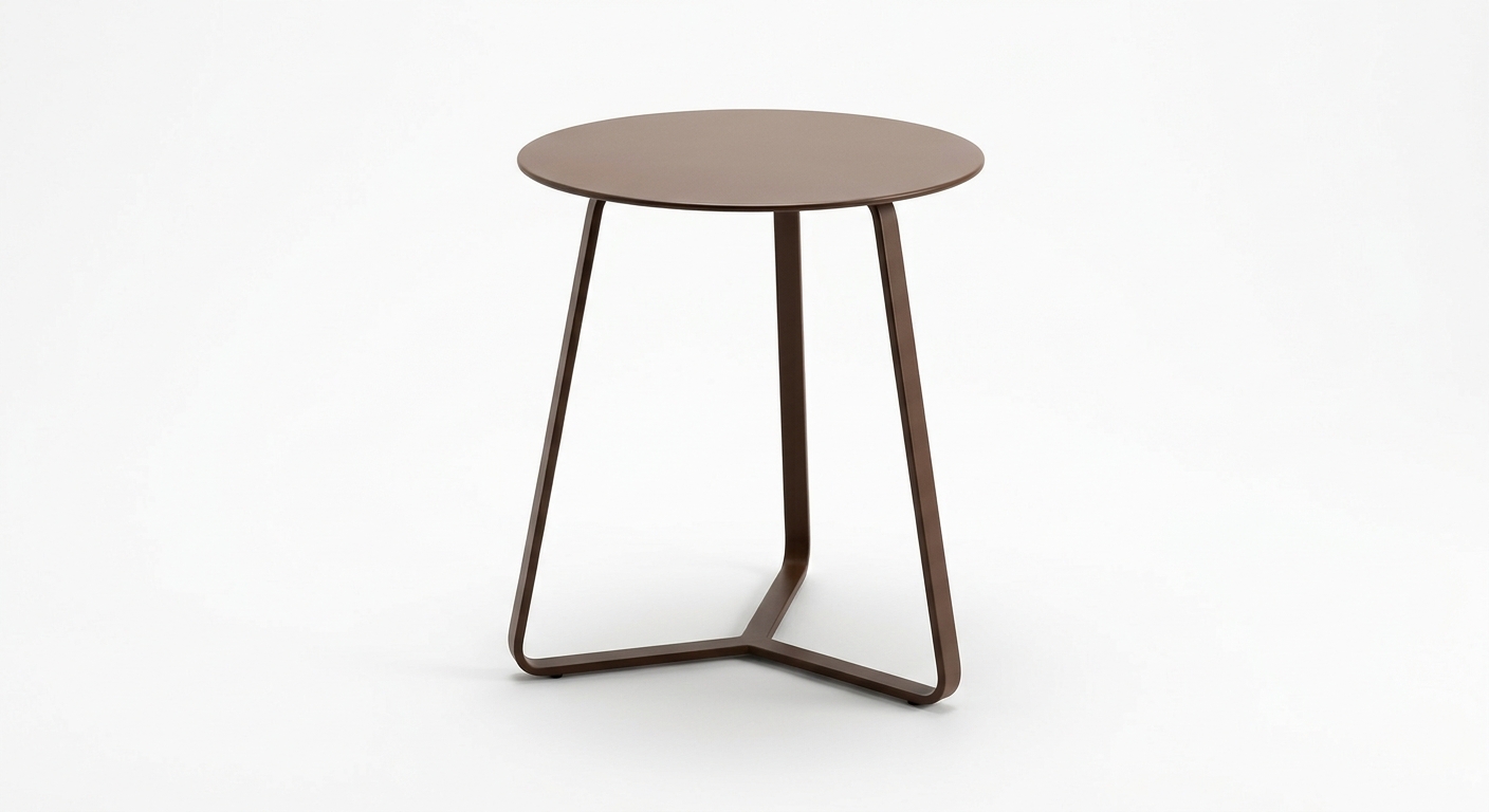 Modern side table (Brown Metal)