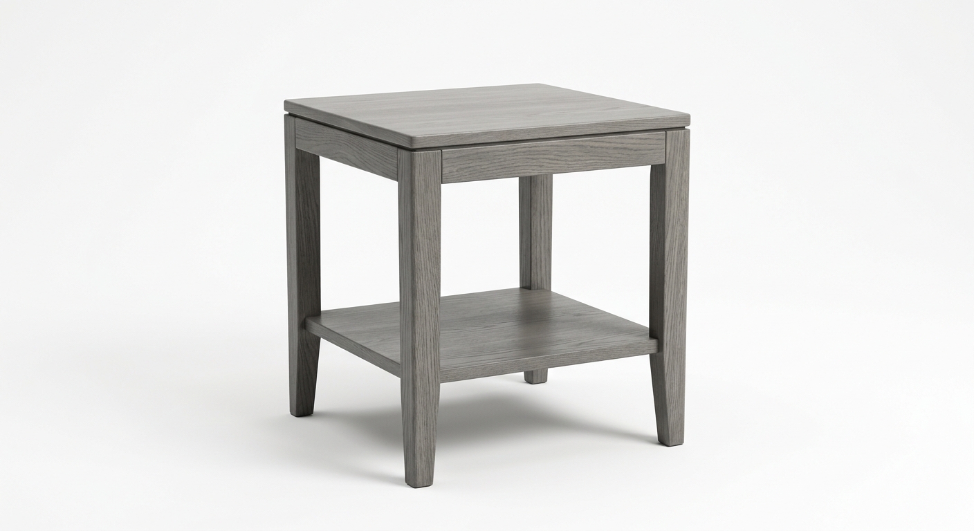 Modern side table (Gray Wood)