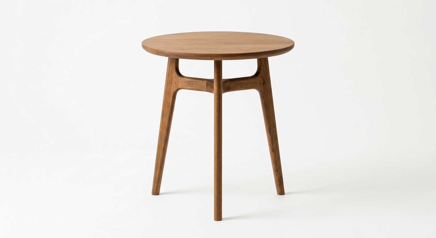 Scandinavian side table (Brown Wood)
