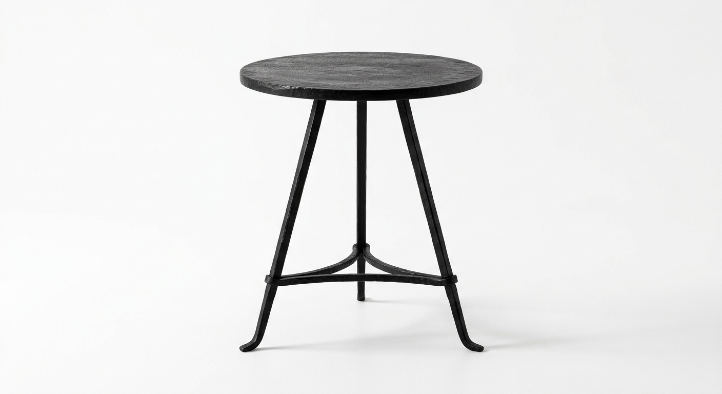 Warm side table (Black Metal)