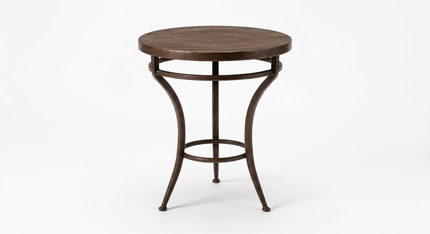 Warm side table (Brown Metal)