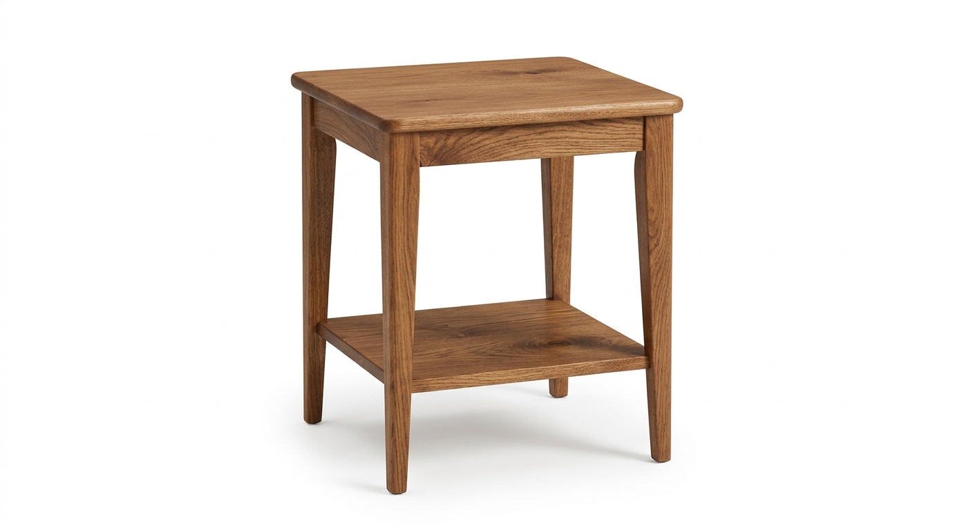 Warm side table (Brown Wood)