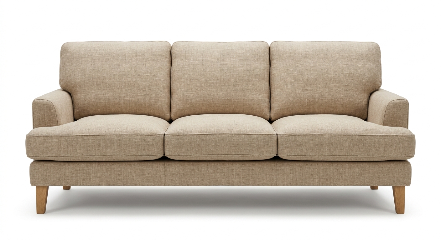 Warm 3-seat sofa (Beige Fabric)