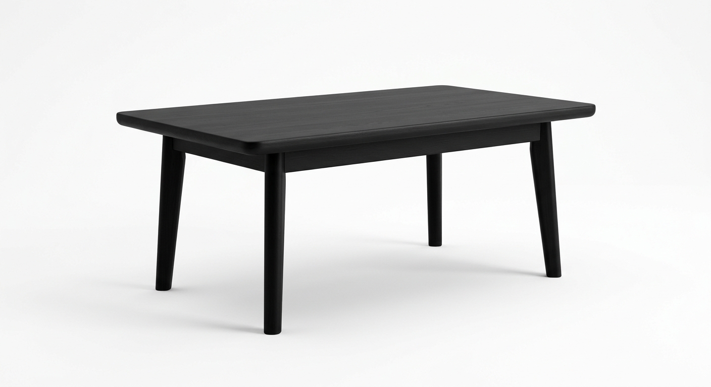 Minimalist coffee table (Black Wood)