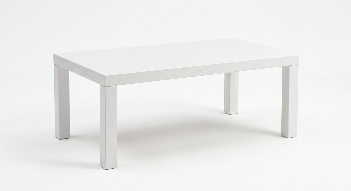 Minimalist coffee table (White Wood)