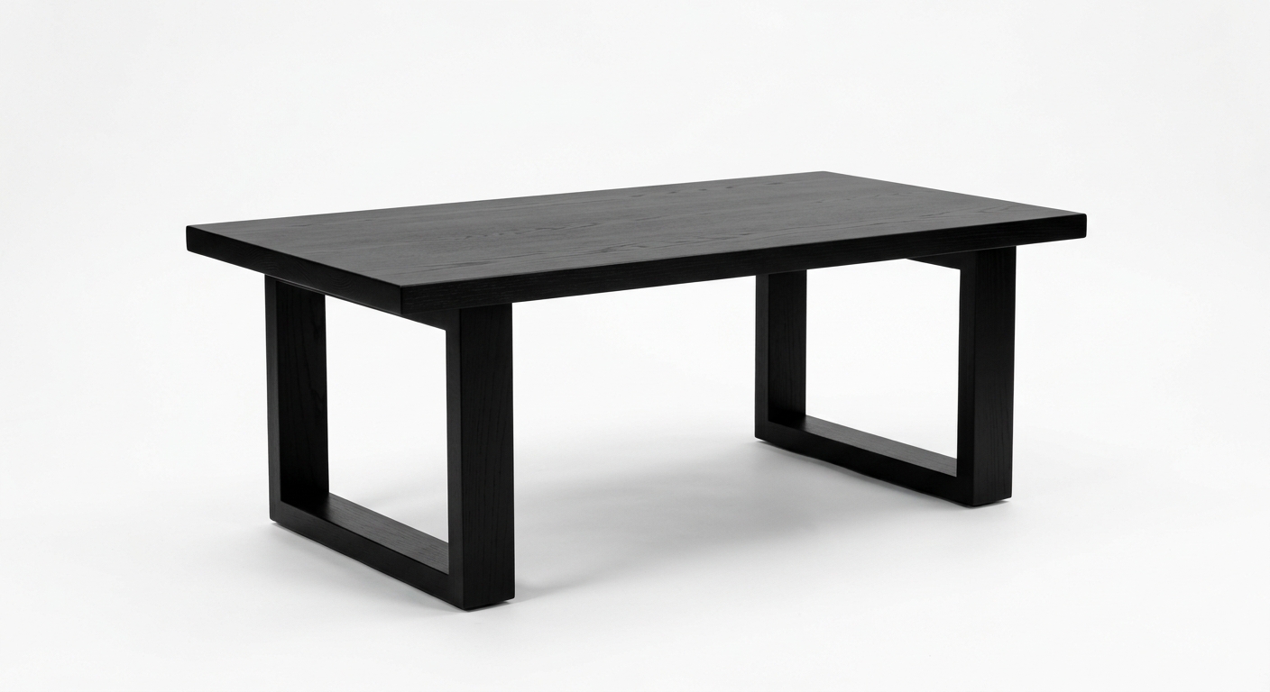 Modern coffee table (Black Wood)
