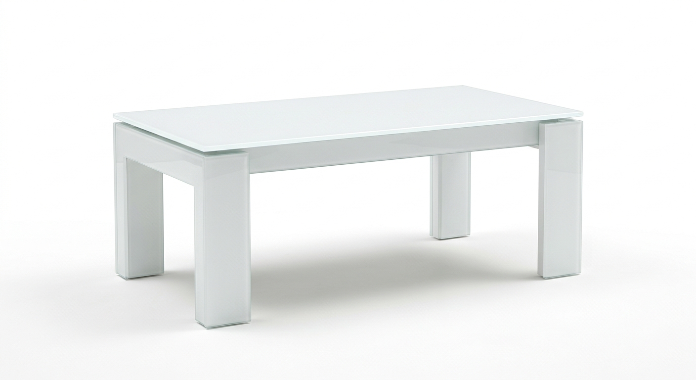 Modern coffee table (White Glass)