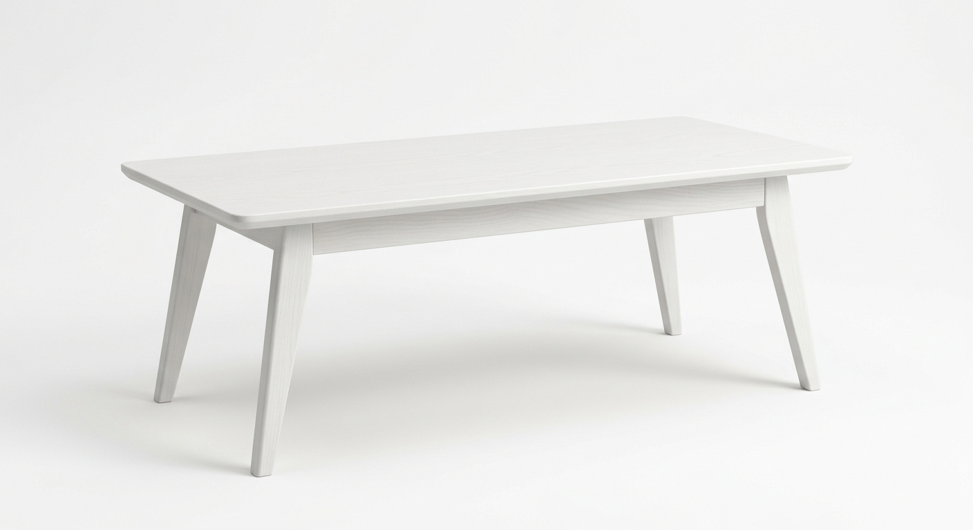 Scandinavian coffee table (White Wood)