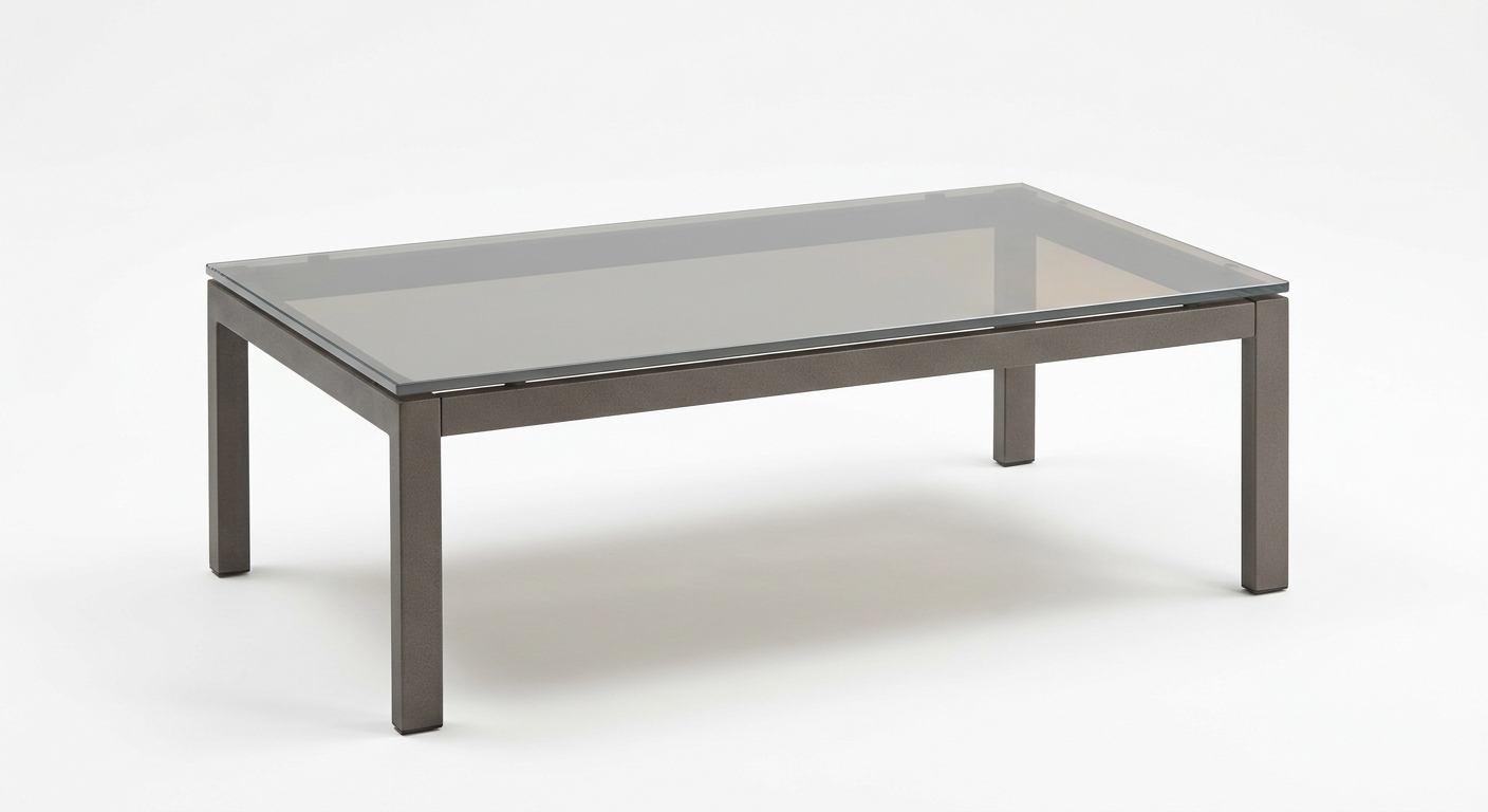 Warm coffee table (Gray Glass)