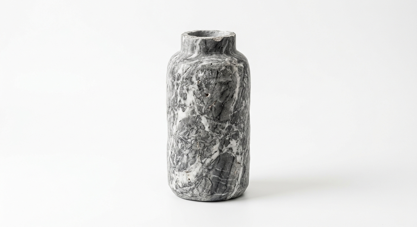 Industrial ceramic vase (Gray Marble)