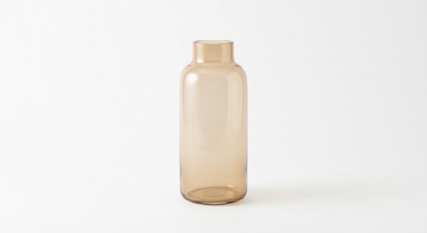 Minimalist ceramic vase (Beige Glass)