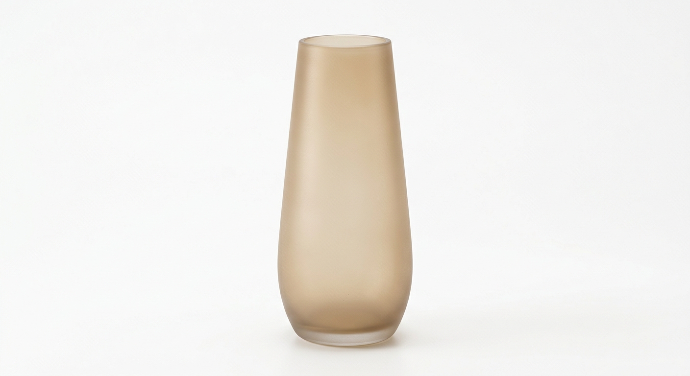 Modern ceramic vase (Beige Glass)
