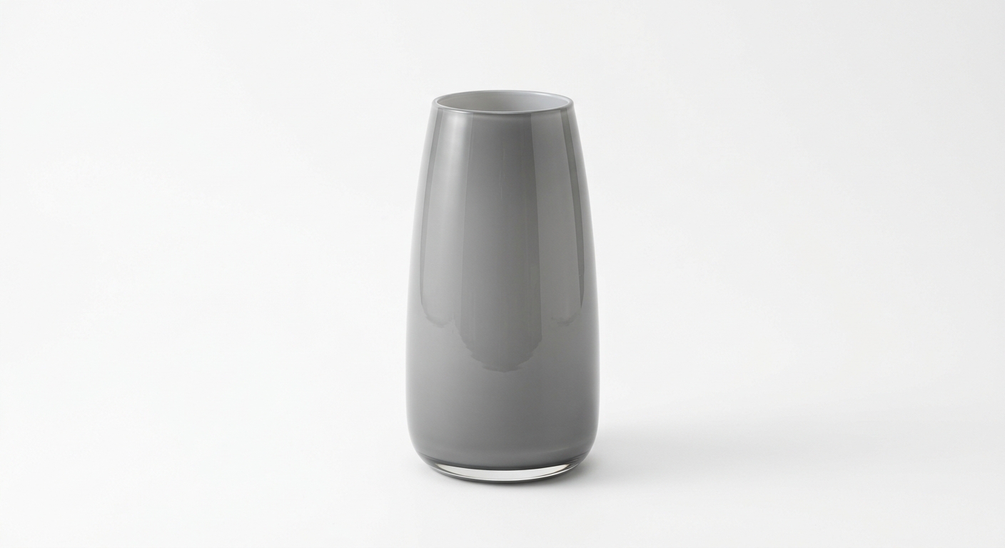 Modern ceramic vase (Gray Glass)