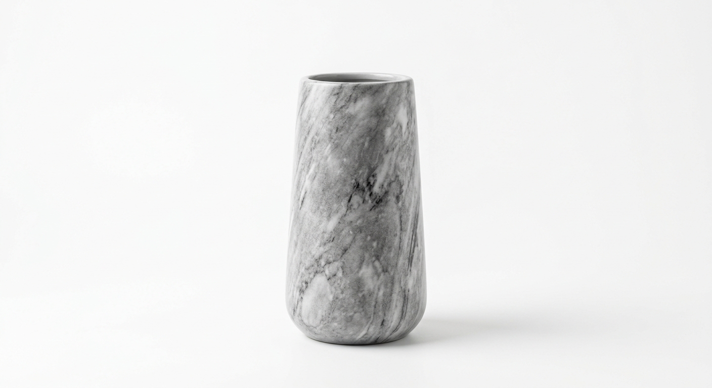 Modern ceramic vase (Gray Marble)
