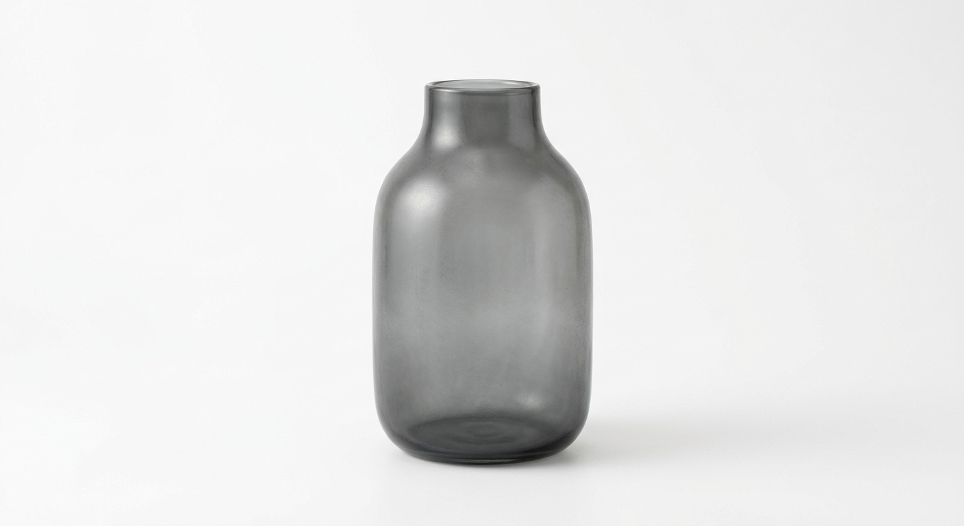 Scandinavian ceramic vase (Gray Glass)
