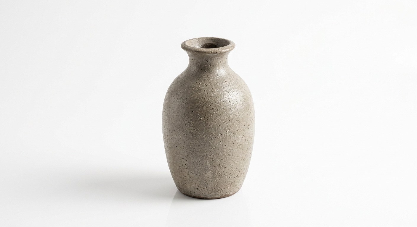 Warm ceramic vase (Gray Glass)