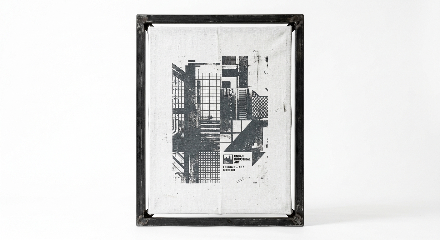 Industrial canvas print (White Fabric)