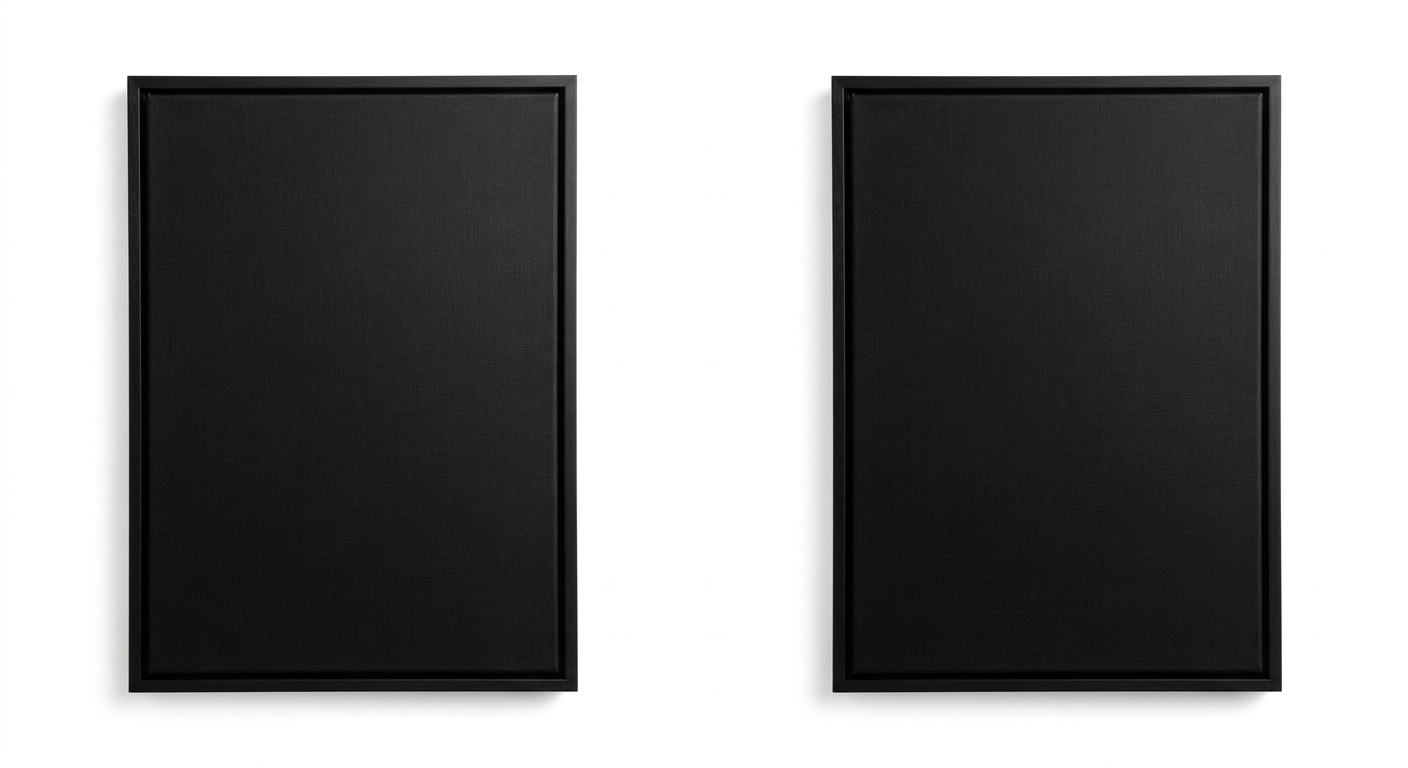 Modern canvas print (Black Fabric)