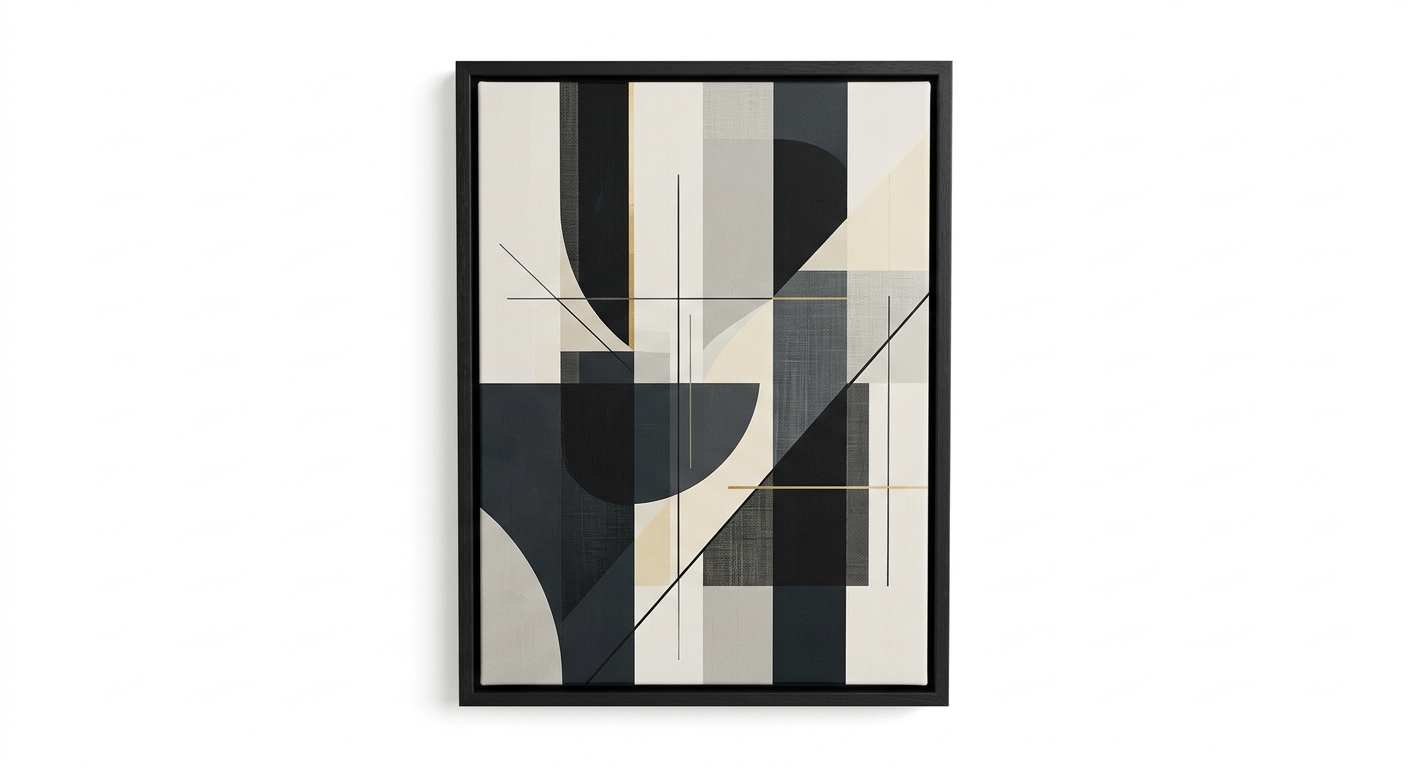 Modern canvas print (Black Wood)