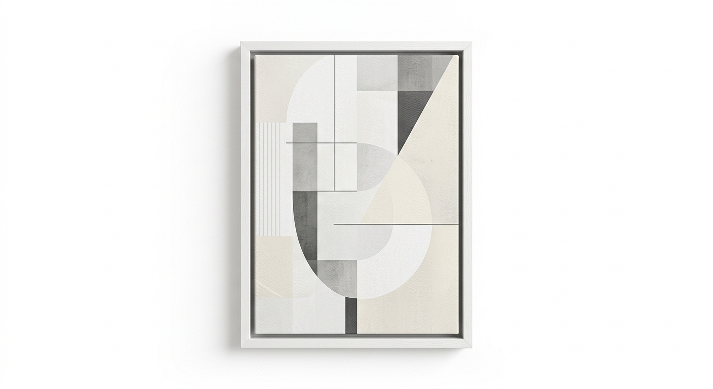 Modern canvas print (White Wood)