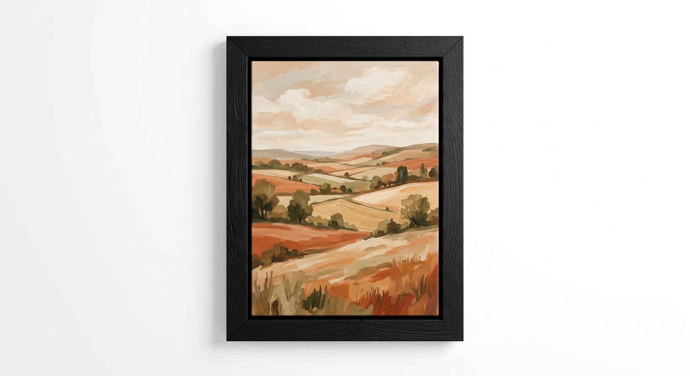 Warm canvas print (Black Wood)
