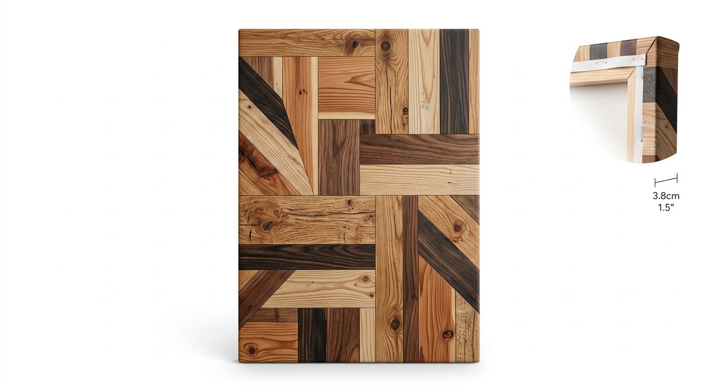 Warm canvas print (Multi Wood)