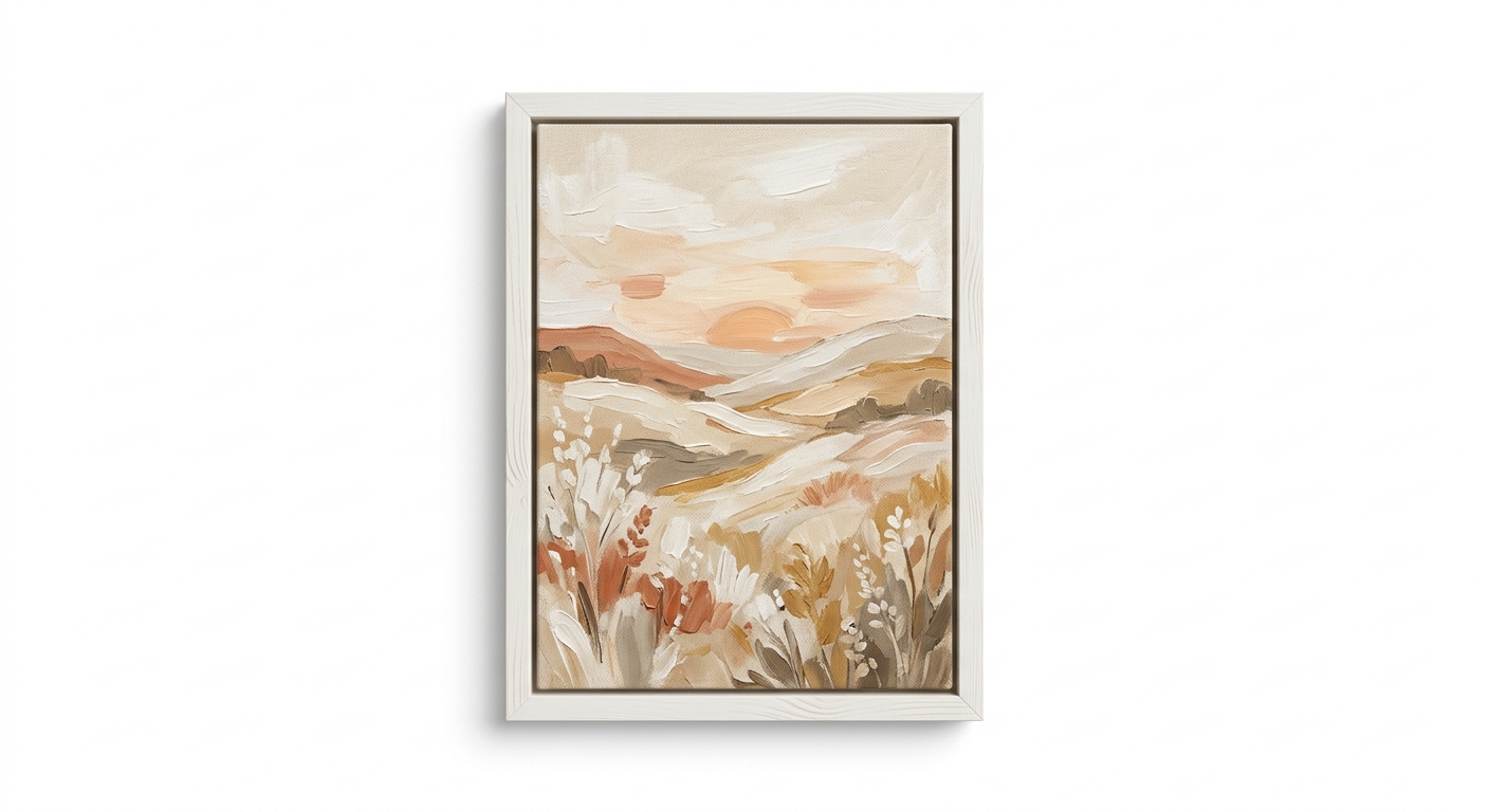 Warm canvas print (White Wood)